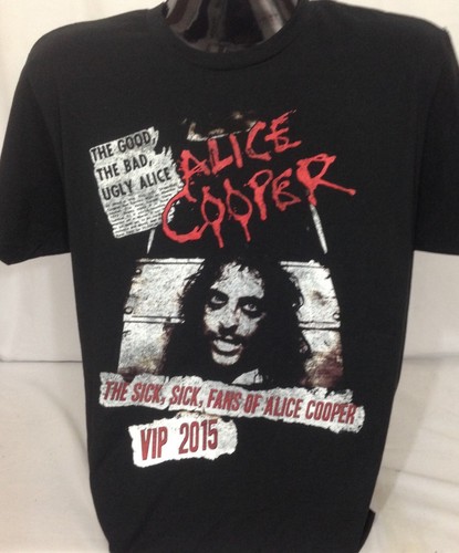 Alice Cooper T-Shirt neu - schwarz - Medium - schwer zu finden 2015 Tour Merchandise NOS - Bild 5 von 5