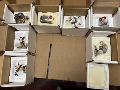 ダンバリーミント　ディズニー永久カレンダー NEW Vtg LOT OF 7 DANBURY MINT PERPETUAL CALENDAR FIGURINES DISNEY