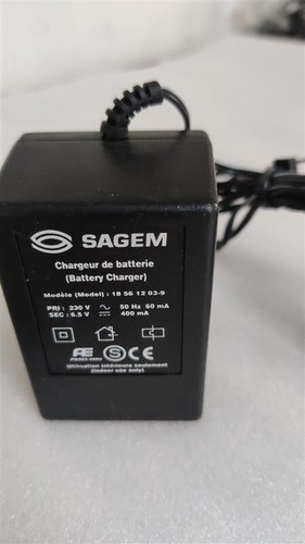 Spina caricabatterie originale SAGEM 18 5612 03-9 RARA 6,5 V 400 mA - Foto 2 di 4