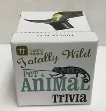Talking Tables Facts & Fun TOTALLY WILD PET ANIMAL TRIVIA 60 Cards NIP
