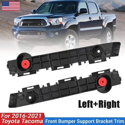 Pair Front Bumper Retainer Support Bracket Sets Fit For 2016-2021 Toyota Tacoma