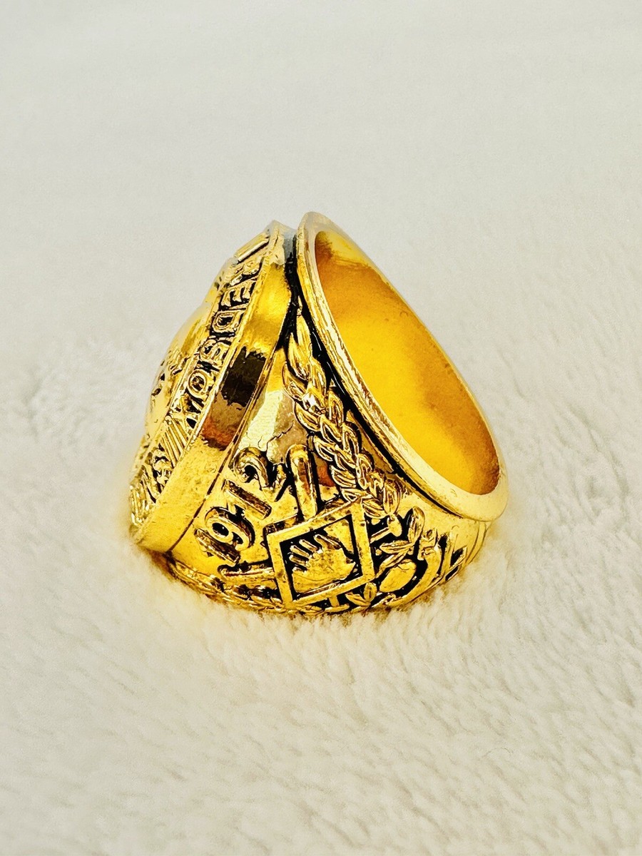 1912 Red Sox World Series 18k Gold Plated Championship Ring 