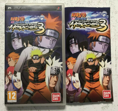 Naruto Shippuden Ultimate Ninja Heroes 3 Sur PSP - Complet, VF, Très Bon état