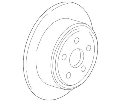 Genuine Ford Explorer Sport 2003-2005 Left Right Disc Brake Rotor 4U2Z-1V125-L