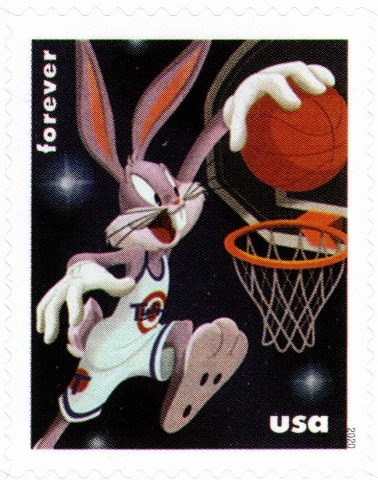 USA 2020 BUGS BUNNY CHARACTERS LOONEY TOON 20 STAMPS S/S SUPER NICE MNH - Image 3 of 4