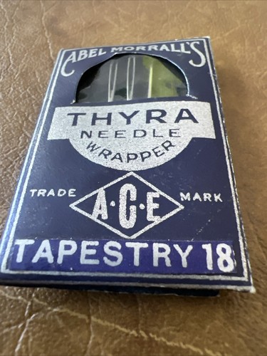 ABEL MORRALL'S Thyra Needle Wrapper ACE Tapestry 18 - 3 Needles Made in England - Picture 8 of 8