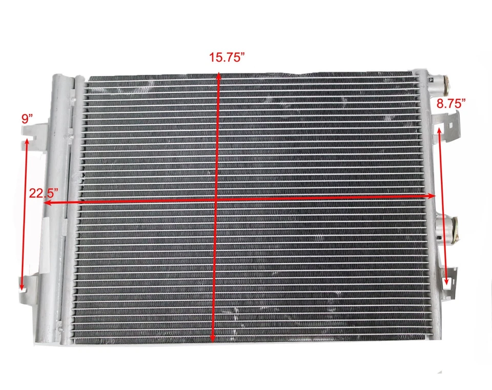 Radiador condensador de aire acondicionado para Dacia Duster Renault AEs Foto 3 de 4