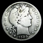 1909-S Barber Half Dollar Silver ---- Nice Coin ----  #EE011