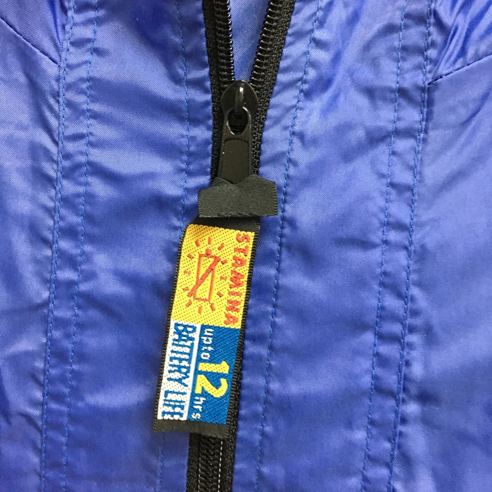 ВИНТАЖНЫЙ Sony куртка очень большой взрослых синий Handycam с капюшоном ветровка мужской XL - Изображение 4 из 4