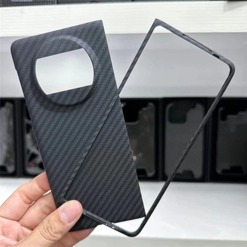 Genuine Carbon Fiber Aramid Slim Case for Huawei Mate X3 Matte Armor Hard Cover - Image 2 of 4