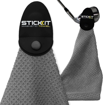 Magnetic Golf Towel, Premium 29'' Microfiber with Deep Waffle Pockets, Industrial