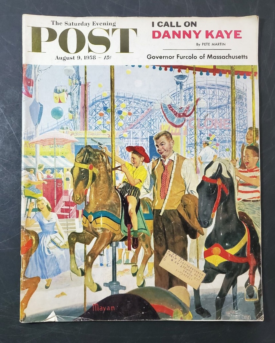 The Saturday Evening Post August 9 1958 I Call on Danny Kaye~ Free