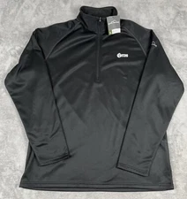 Eddie Bauer Fleece Mens XL Black Jose Cuervo Half-Zip Base Layer  NWT