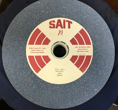 SAIT GRINDING WHEEL - 10'' x 1'' x 1-1/4'' A60 - P/N 28041 - NEW