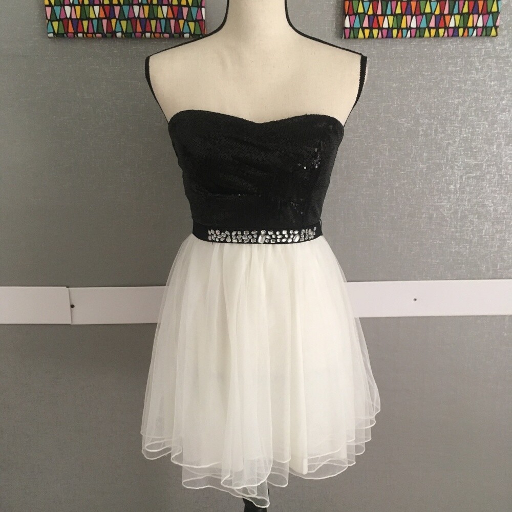 wet seal sequin dress NWT Vintage Y2K Wet Seal | Black Sequin Bodysuit