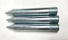 Set of 3 Replacement Baseball Home Plate Spikes/Pins  4" Screw In