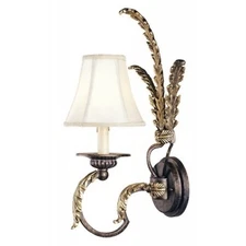 NEW WORLD IMPORTS PARISIAN SINGLE LIGHT WALL SCONCE FRENCH BRONZE NWT $165