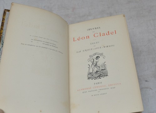 Cladel Etienne Lot Of 4 Works Alphonse Lemerre Publisher 1887 Half Leather - Picture 7 of 9