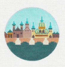 SP.ORDER  BUDAPEST, HUNGARY Ornament HP Needlepoint Canvas by Painted Pony