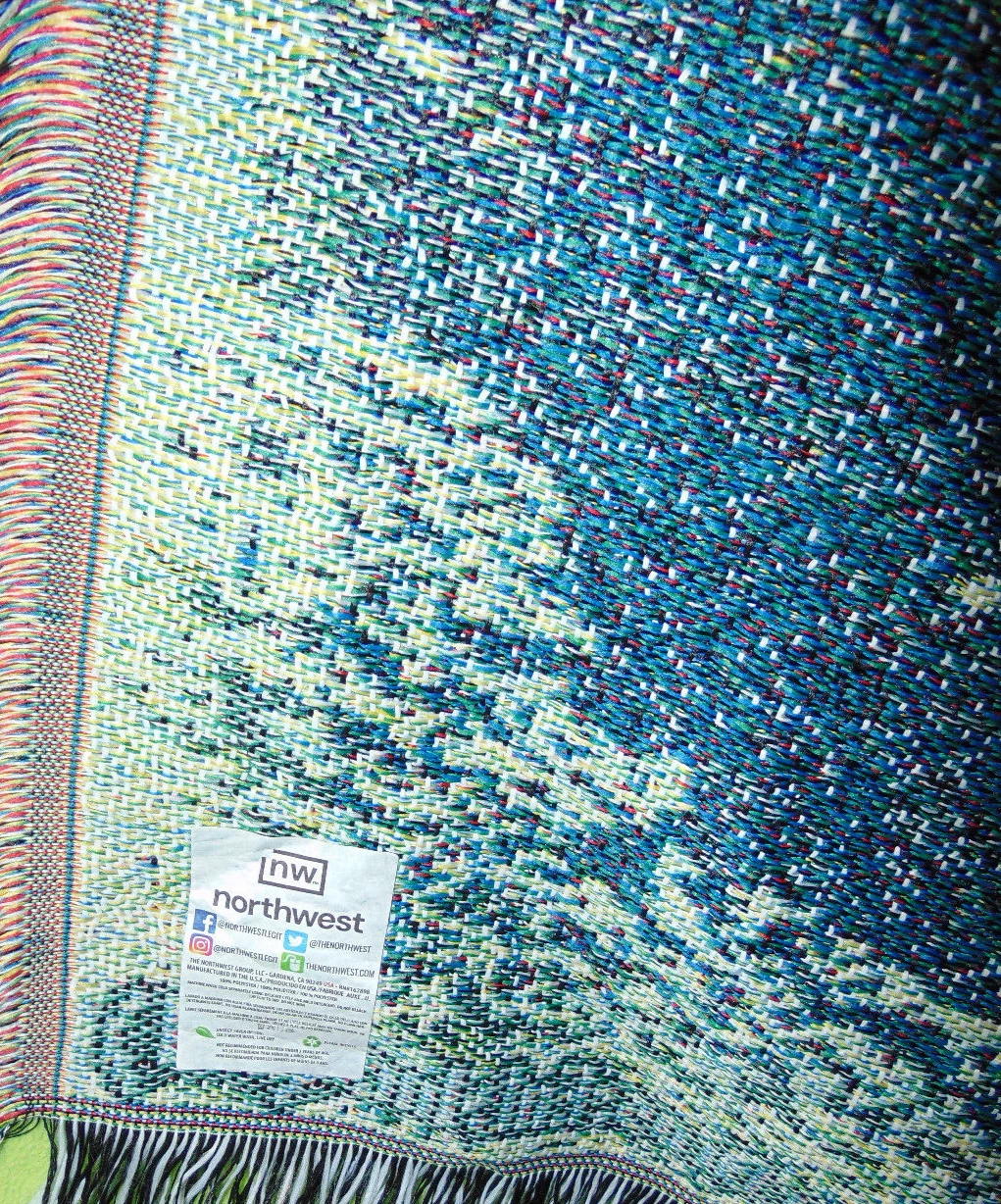 PREOWNED Harry Potter Woven Tapestry Throw Blanket Northwest 46x59 Hogwarts