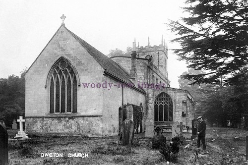 pu3552 - Yorks - Gent visits Cemetery, Owston All Saints Church - print 6x4