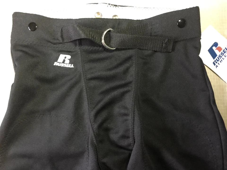 L -Youth No Fly Practice Football Pant (Half belt w/ snaps) by Russell Athletics - Image 3 of 4
