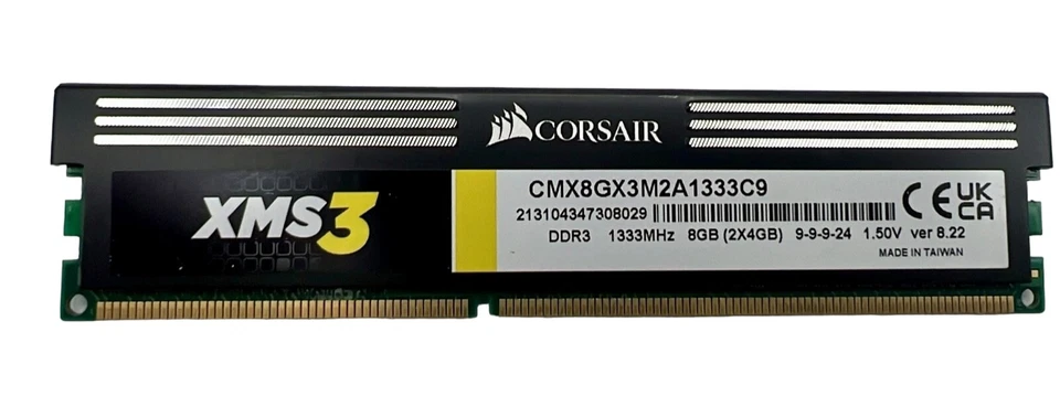 Corsair XMS3 4GB (1x4GB) RAM PC3-10600 DDR3-1333 SDRAM CMX8GX3M2A1333C9 - Image 2 of 2