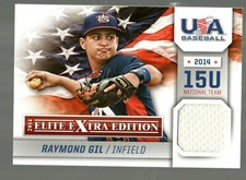 2014 Elite Extra Edition USA Baseball 15U Game Jerseys #7 Raymond Gil 
