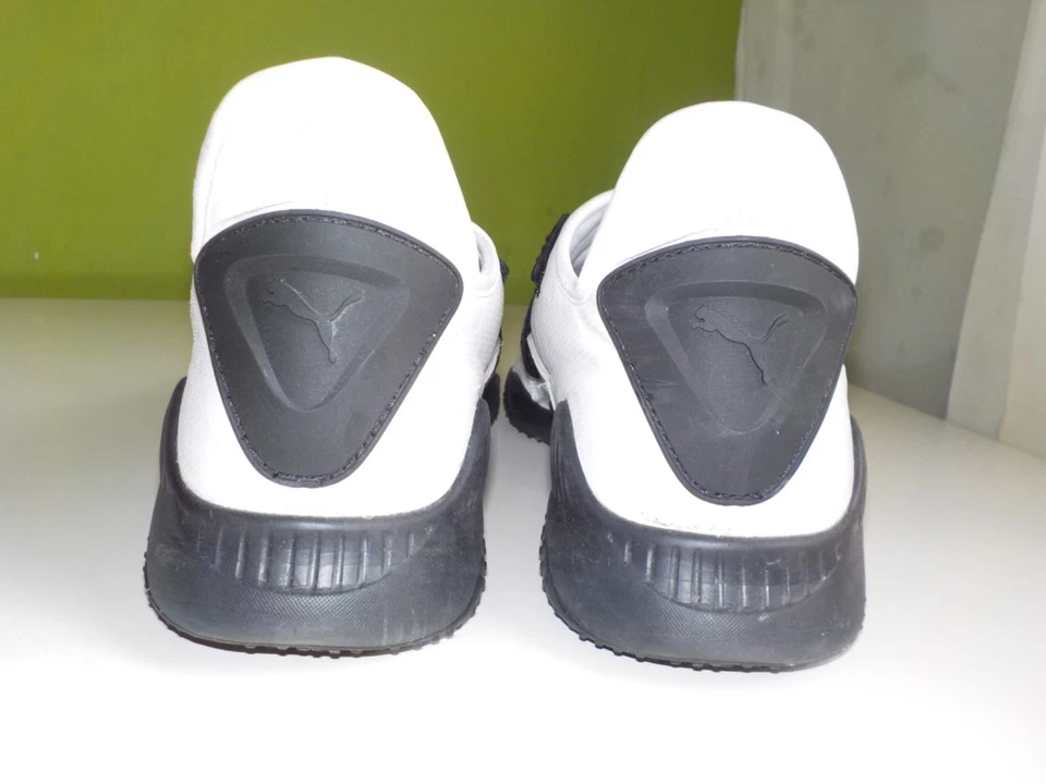 Baskets vintage PUMA Mostro NYC blanc noir 363624-01 gay-occasion rare taille 44,5 10 11 - Photo 4/4