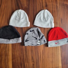 Nike Newborn 0-3 month Hats Lot of 5 Stretch Hats