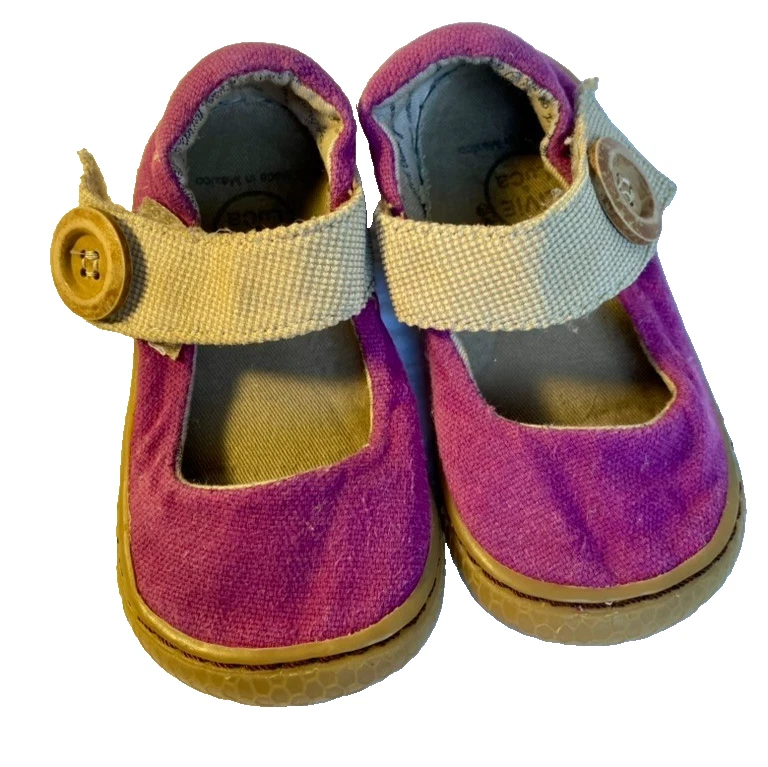 Livie & Luca 女孩 CARTA Mary Jane 紫色经典纺织鞋 学步儿童 尺码 5 T — 第 3/4 张图片