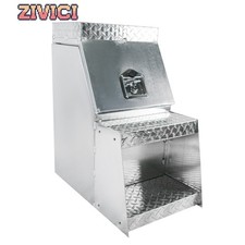 15x25x28 Side Mount Semi Truck Aluminum Tool Box Saddle Step Open Wide Design 15x25x28 Side Mount Semi Truck Aluminum Tool Box Saddle Step Open Wide Design