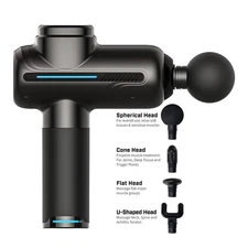 Electric Massage 4 Heads Muscle Relaxing Body Sport Fitness Fascia Gun 