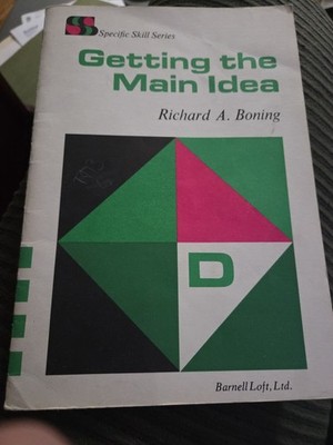 Getting the Main Idea Level D Vin 1970 1st Ed. 