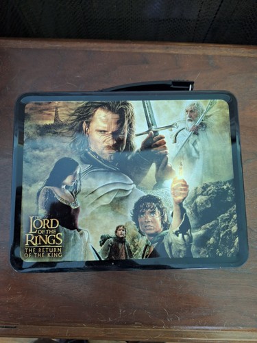 Lord of the Rings metal lunch box Return of the King NECA NEW w/ thermos DAMAGED - Picture 8 of 11