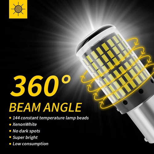 P21W LED 1156 382 144SMD Reverse Brake Light Turn Signal Light Canbus Bulb - Picture 7 of 22