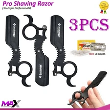 Finger Insert Handle Barber Shaving Razor Edge Cut Throat Beard Shavette Rasois