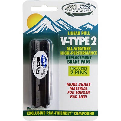 Kool-Stop Bremsgummi Linear Pull V-Type 2 carbide passend für Rigida CSS Felgen