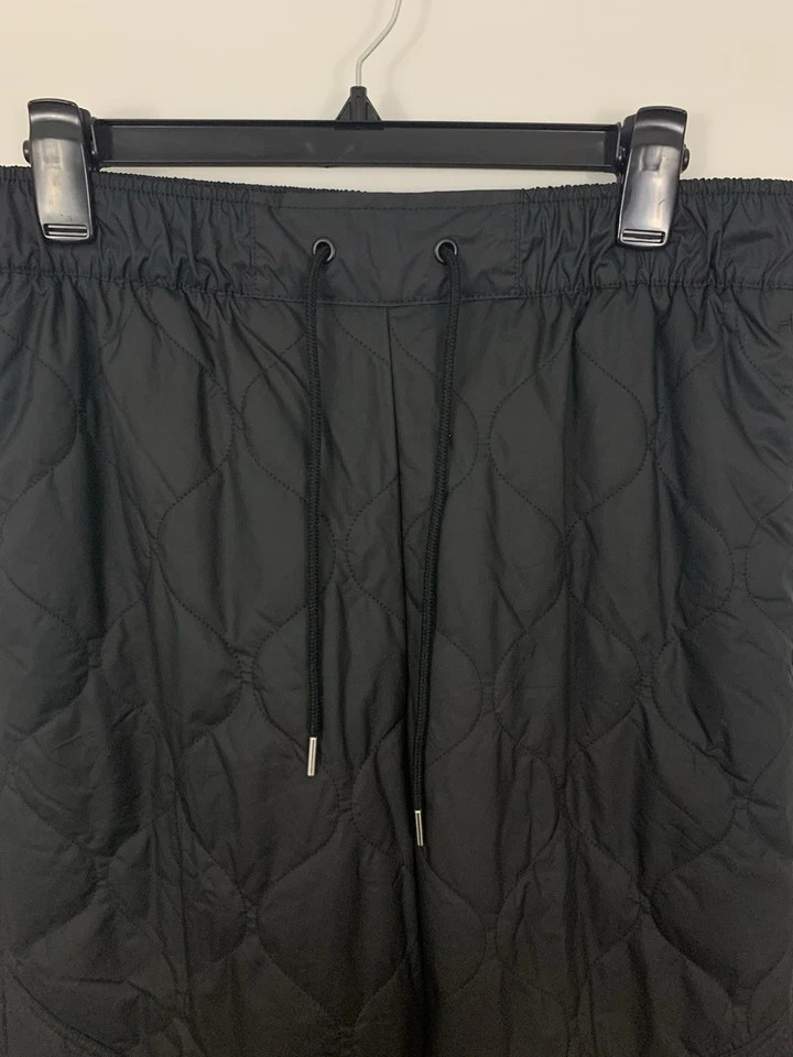 Nike Essential Quilted High Waist Open Hem Insulated Pants Black FB8722 Women M image 2