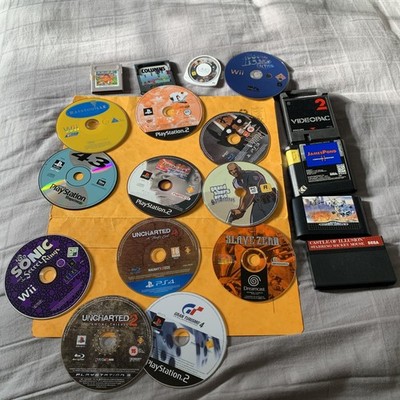 Großes 19 Spiele gemischtes Konvolut Restposten Retro Dreamcast, Mega Drive, PS3 PS4GB Luchs