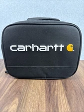 Carhartt Model C10286 Insulated 4 Can Lunch Cooler Black Lunchbox 10.5"x8.5"x4"