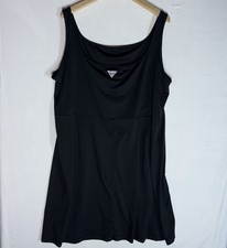 Columbia Dress PFG Freezer III Size 3X Black Omni Wick UPF 50 Stretch A-line