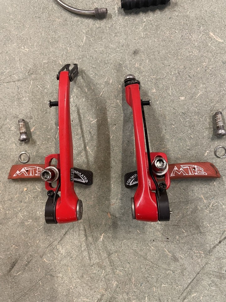 Jeu de freins Shimano DX étrier à levier rouge BR-M600 BL-M601 V-Brake Mid School BMX | eBay