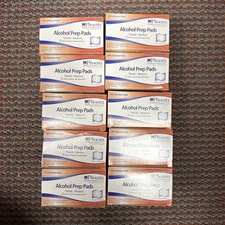 Sterile 70% Alcohol Prep Pads  3x3cm 10 Packs x 100 Pads  1000 total Exp 11/29