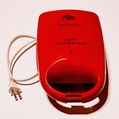 My Mini Sandwich Maker Red Nostalgia Products Electric (MSNDW5RD)