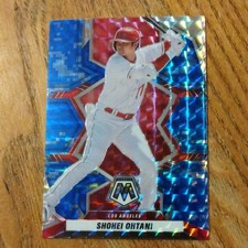 2022 Panini Mosaic - Shohei Ohtani #164 Blue Camo Mosaic Prizm