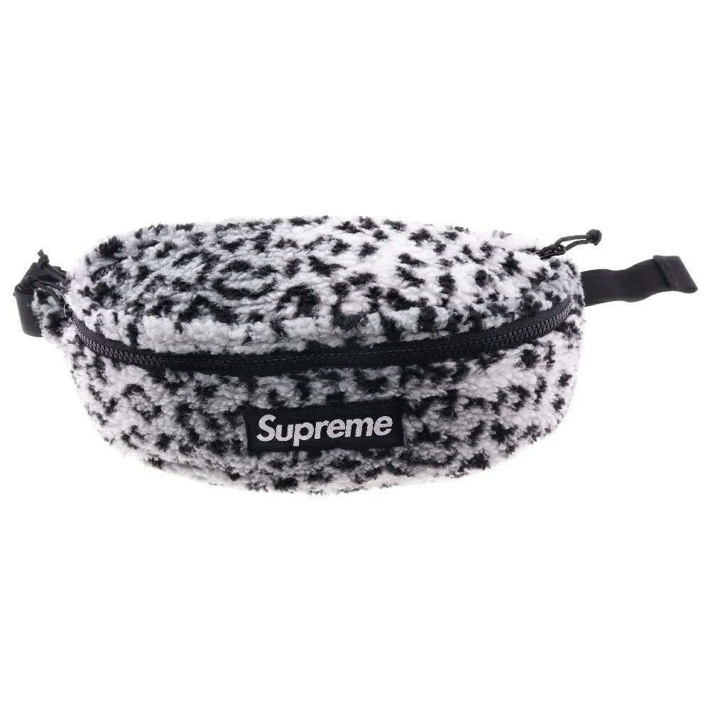 Sac polaire léopard Supreme 17Aw taille boîte logo all over