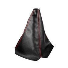 Car Shift Knob Dust Cover, Gear Shift Knob Cover for Protection, Black Red PU