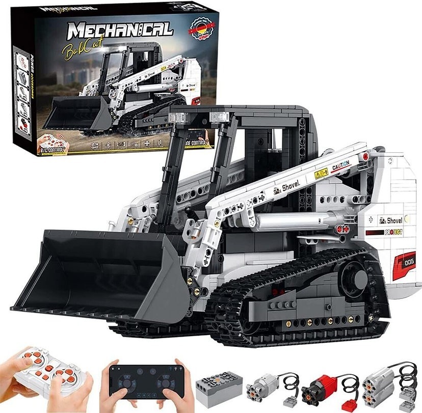 Reobrix 22004 Bulldozer RC Klemmbaustein Set 1366 pcs Planierraupe ferngesteuert