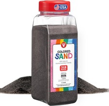 Black   Vibrant Colorful Fine Sensory Play Sand Art Kits for Kids   Classro
